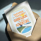 AIRPLANE WINDOW - GOOD LUCK GREETING CARD