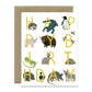 BIRTHDAY MENAGERIE - BIRTHDAY GREETING CARD