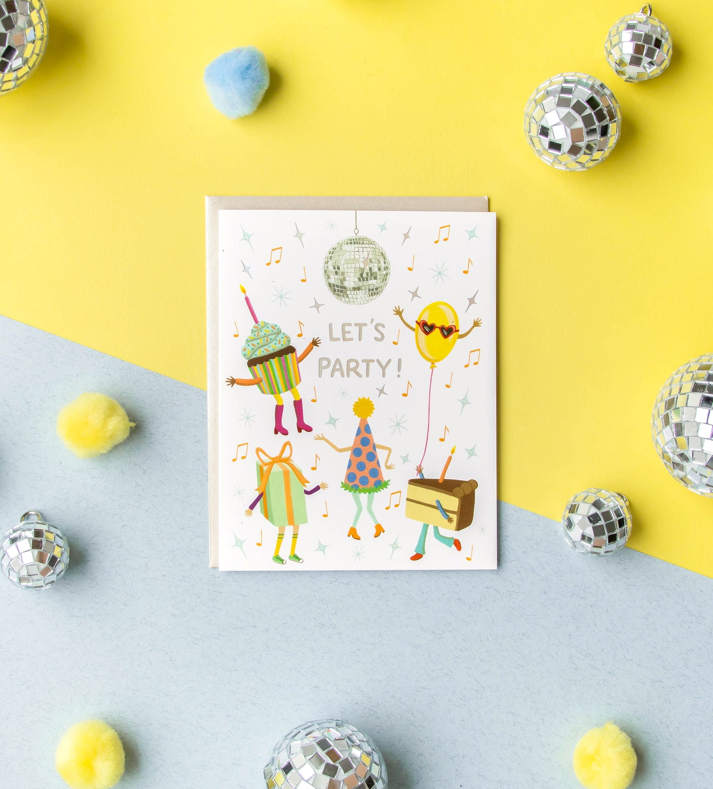 DISCO BALL PARTY - BIRTHDAY GREETING CARD