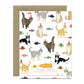 PURRFECT WISHES - BIRTHDAY GREETING CARD