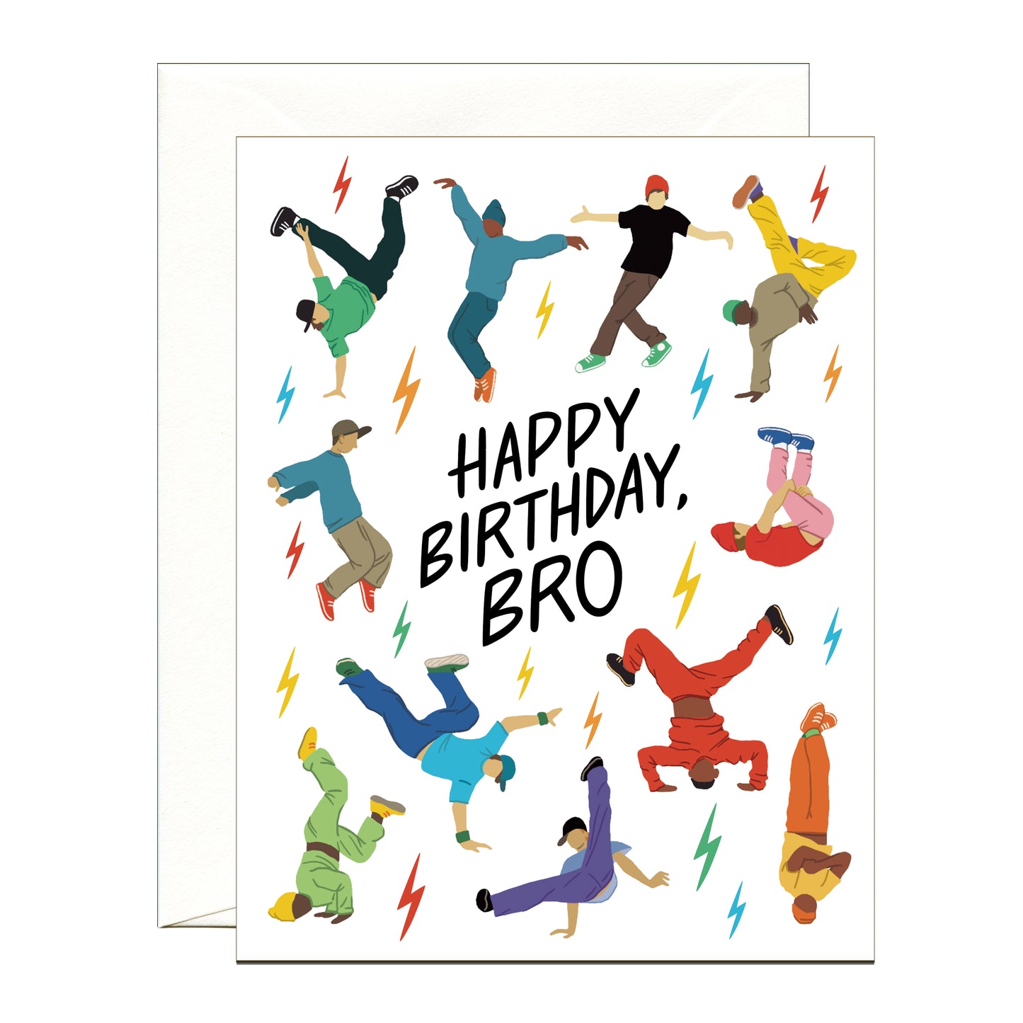 BREAKDANCING BIRTHDAY GREETING CARD