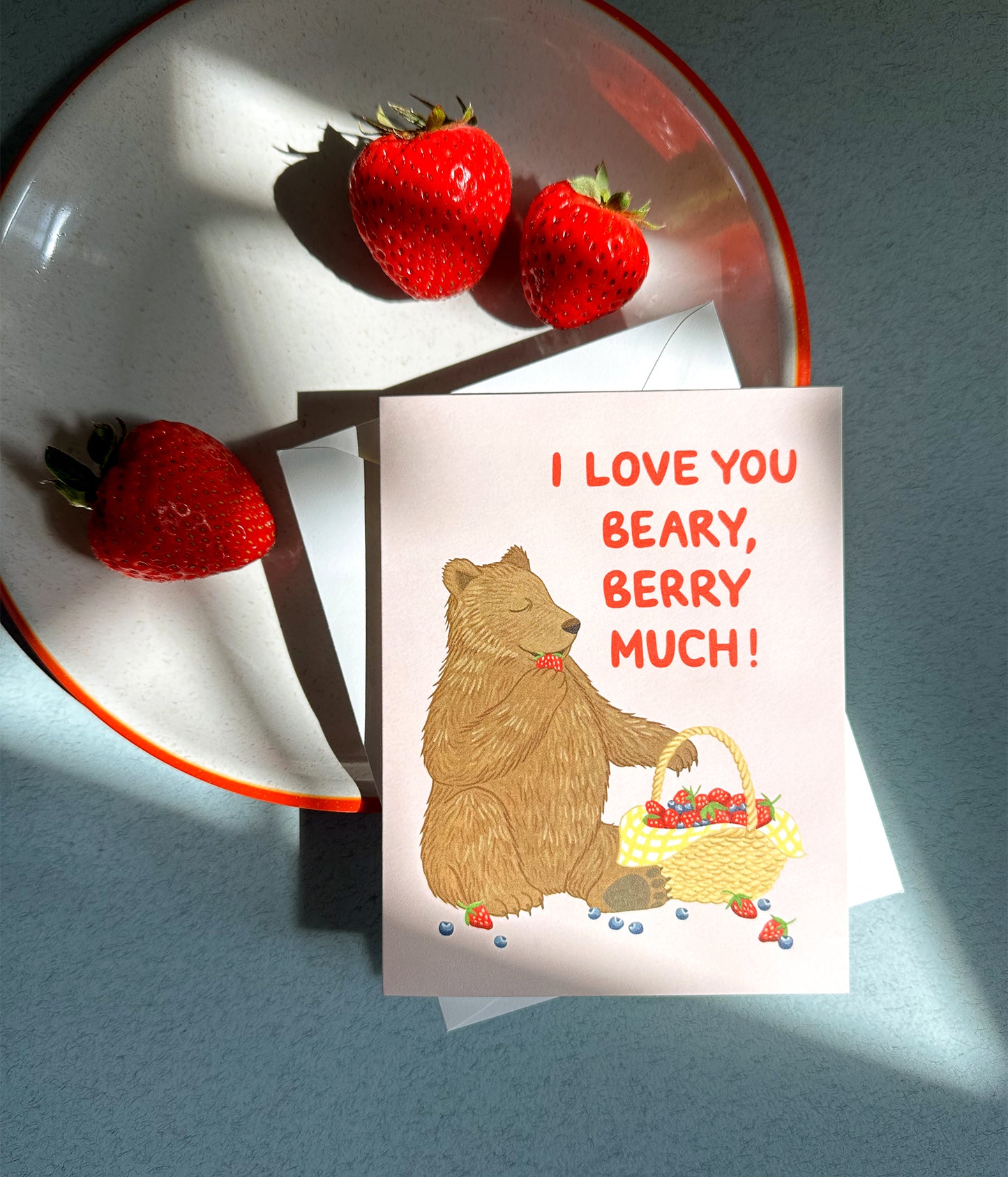 BEARY, BERRY MUCH - LOVE GREETING CARD