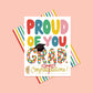 COLORFUL CHECKERED GRADUATION GREETING CARD