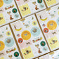 BIRTHDAY CRITTERS ADHESIVE GIFT TAG STICKER SHEETS - SET OF 3