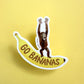 GO BANANAS ORANGUTAN - DIE CUT STICKER