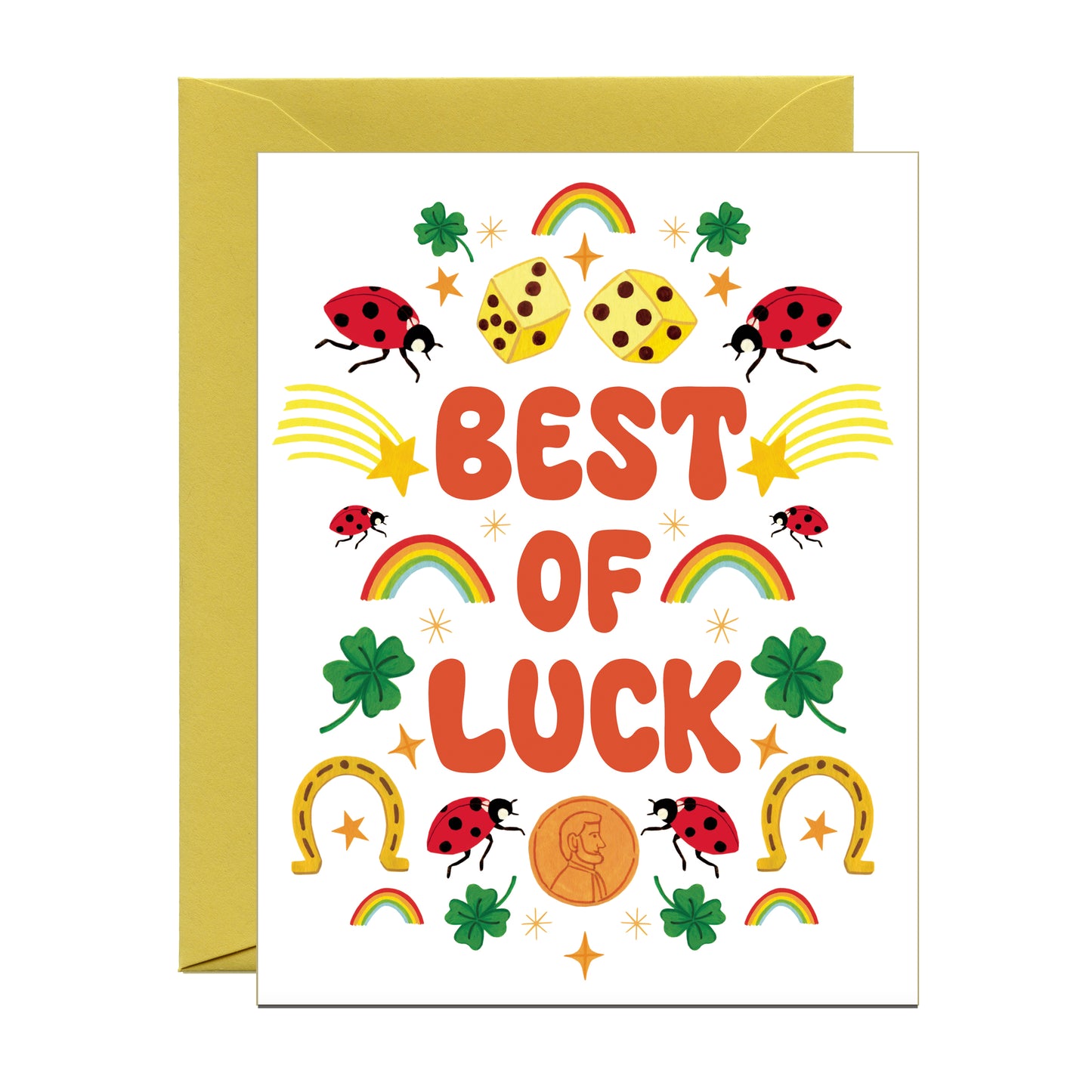 LUCKY CHARMS  - GOOD LUCK GREETING CARD