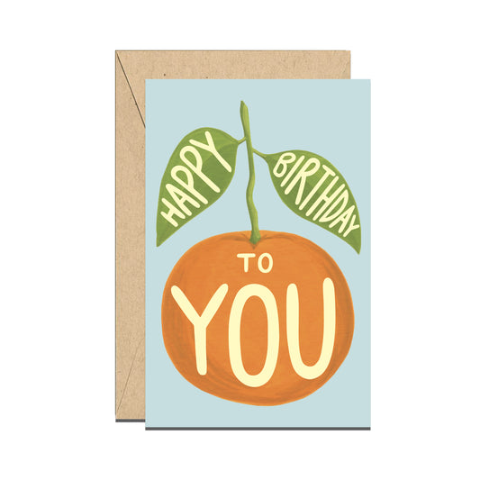 CLEMENTINE ORANGE - BIRTHDAY MINI CARD