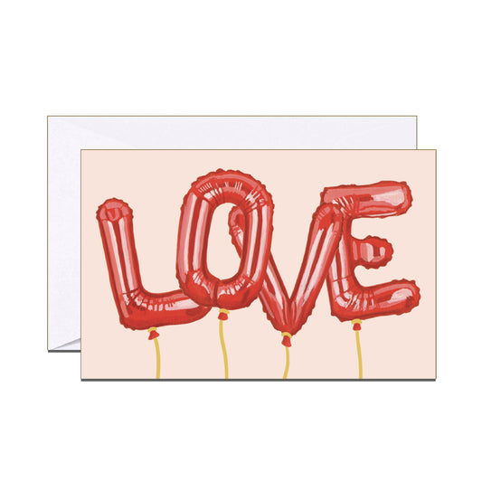 LOVE BALLOONS - VALENTINE'S DAY MINI CARD