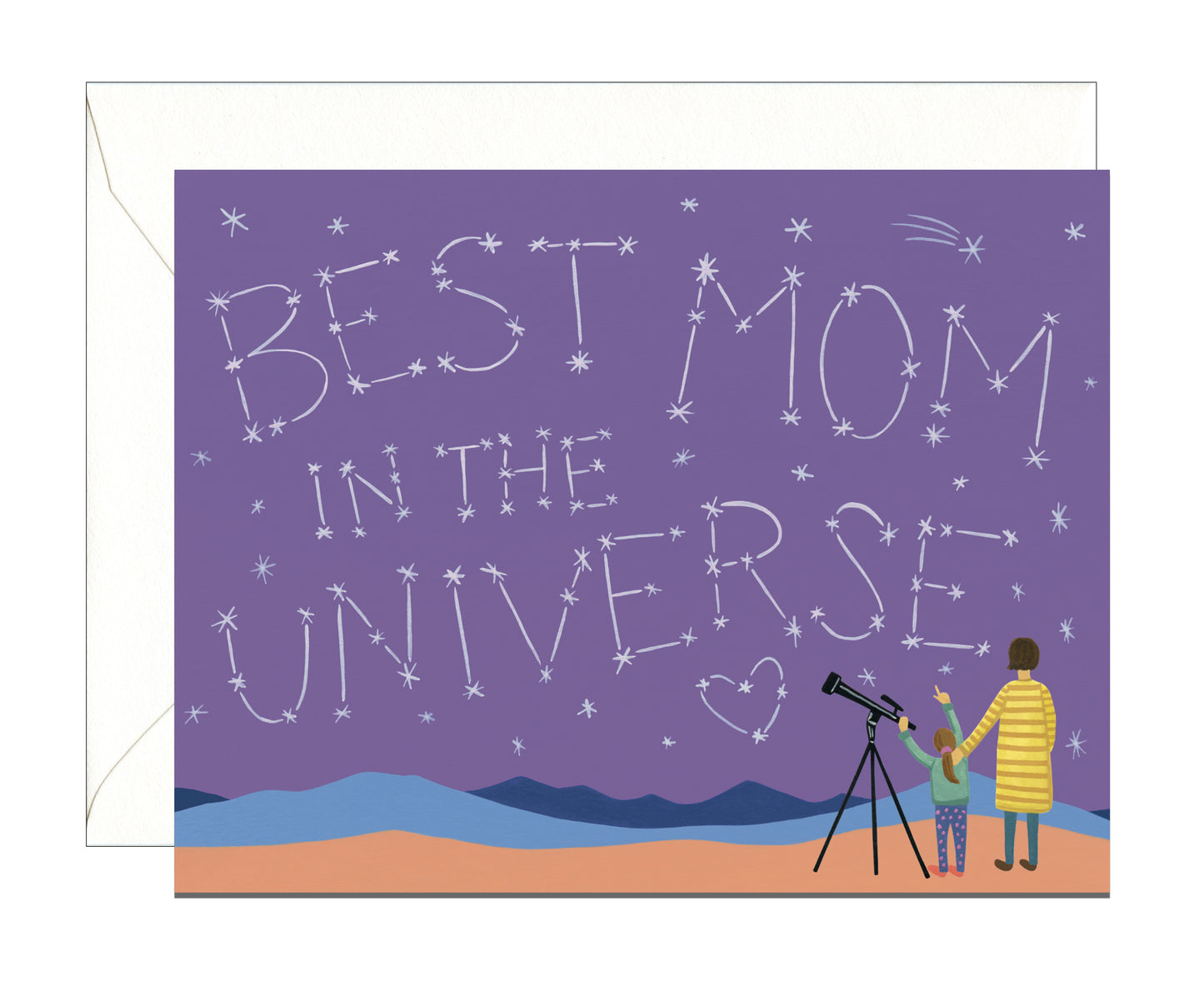 UNIVERSE MOM STARGAZING - MOTHER'S DAY GREETING CARD