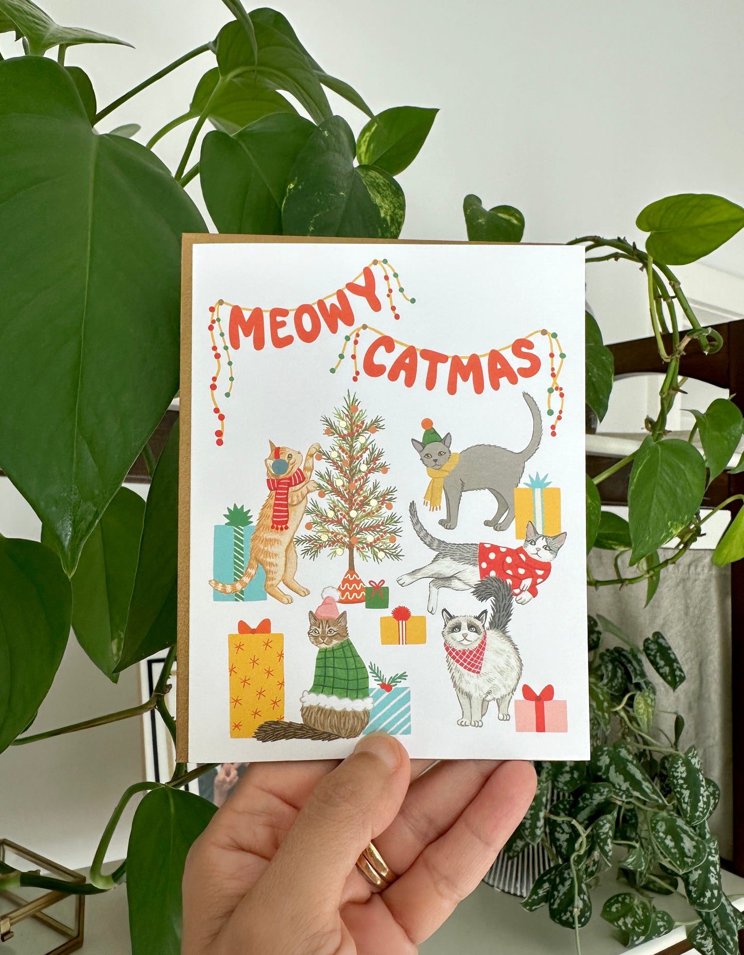 MEOWY CATMAS - HOLIDAY GREETING CARD