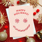 PEPPERMINT CANDY - HOLIDAY GREETING CARDS, BOXED SET OF 8