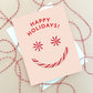 PEPPERMINT CANDY - HOLIDAY GREETING CARDS, BOXED SET OF 8