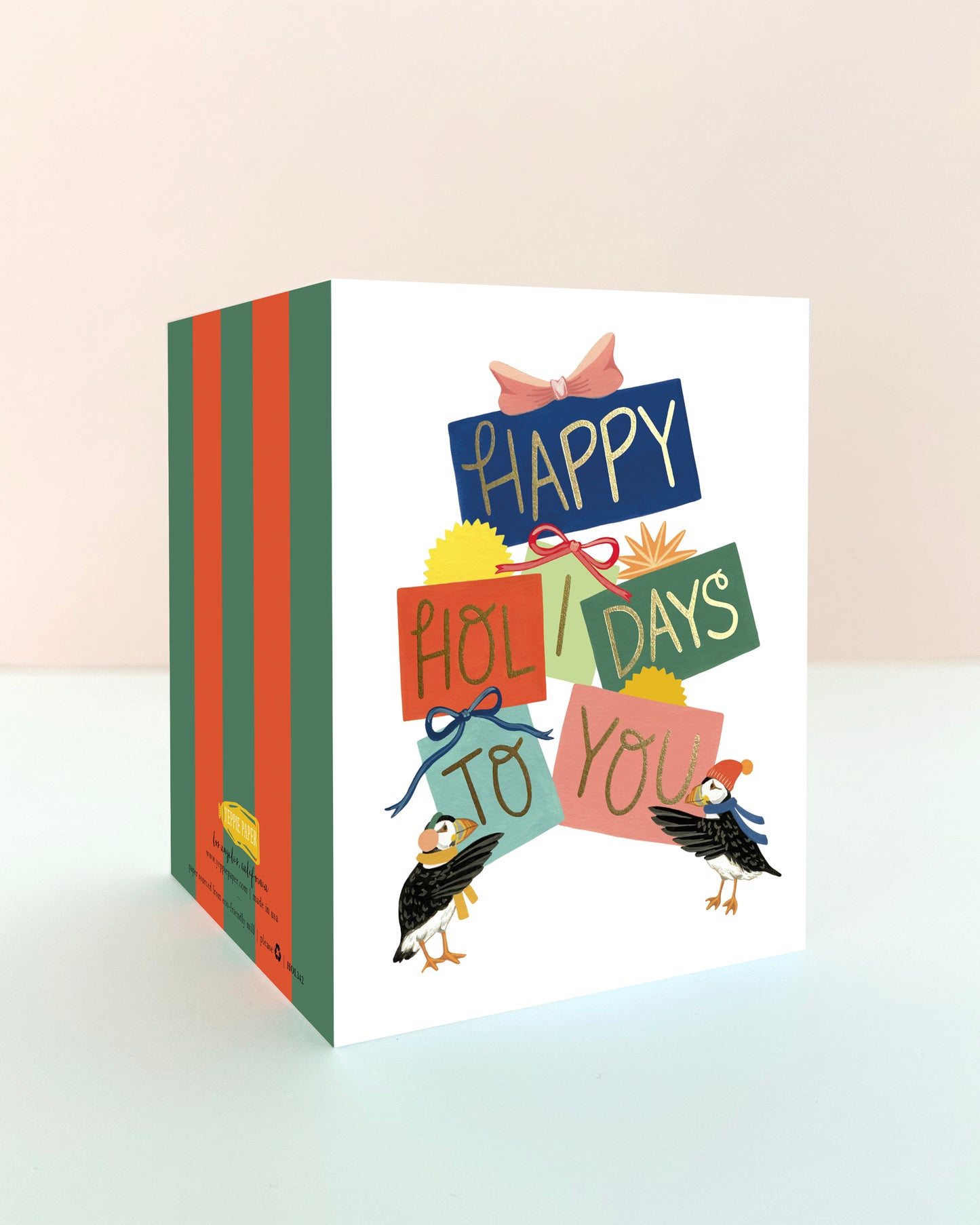 PUFFINS AND PRESENTS - HOLIDAY GREETING CARD