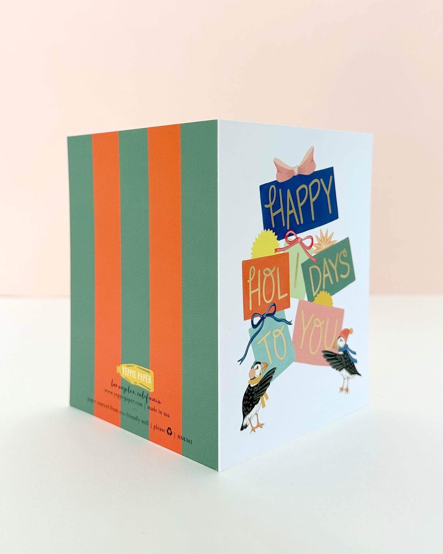 PUFFINS AND PRESENTS - HOLIDAY GREETING CARD