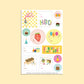 BIRTHDAY THINGS ADHESIVE GIFT TAG STICKER SHEETS - SET OF 3