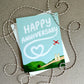 BUNNIES AND SKYWRITING AIRPLANE - ANNIVERSARY GREETING CARD