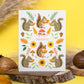 THANKFUL SQUIRRELS - THANKSGIVING GREETING CARD