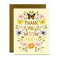 WILDFLOWERS AND BUTTERFLIES THANK YOU GREETING CARDS, BOXED SET OF 8