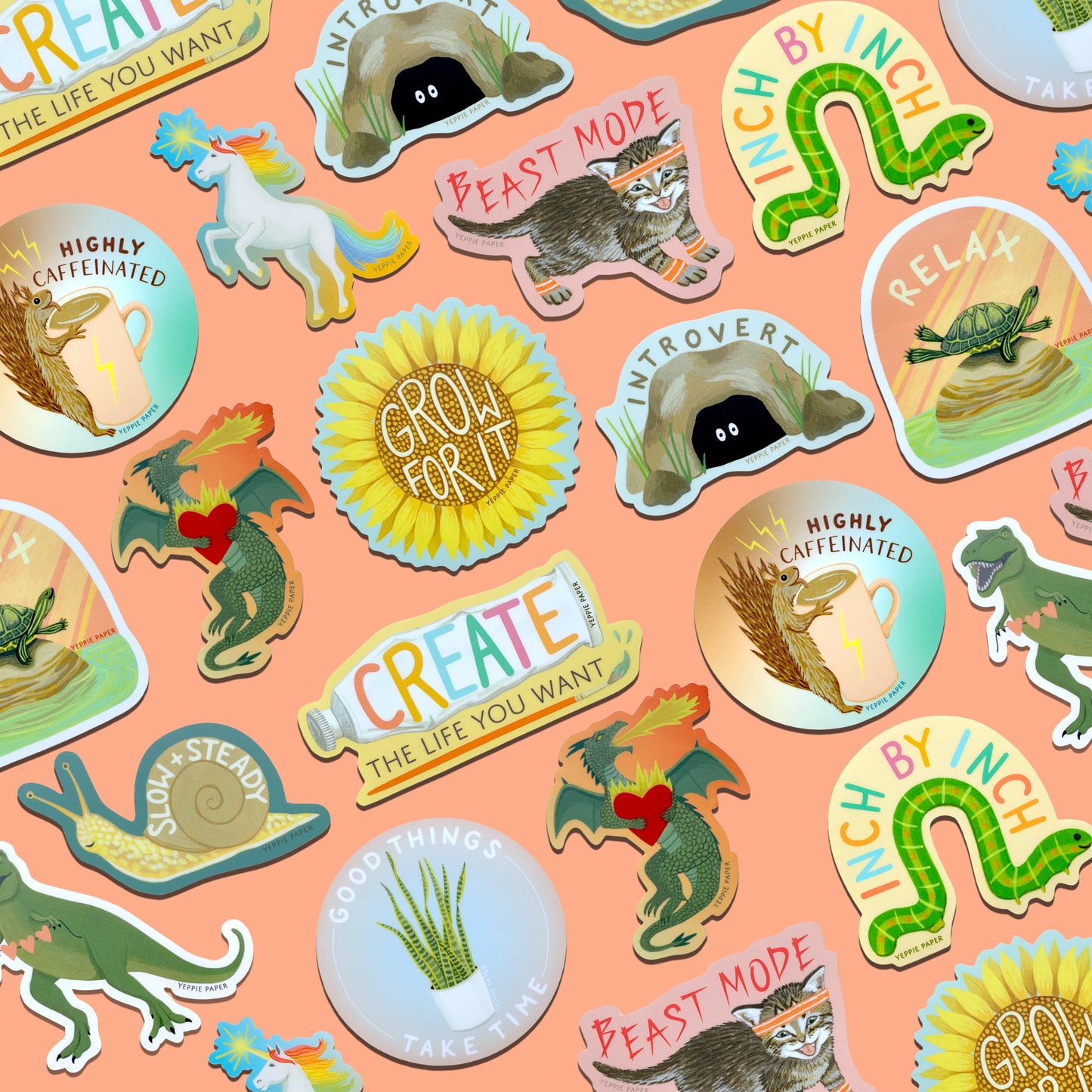 PICK ANY 3 DIE-CUT STICKERS - YOUR CHOICE!